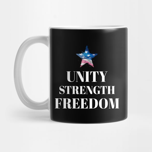 UNITY, STRENGTH, FREEDOM> hoodies, mugs, masks, stickers, by BostonBulldog